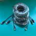 15-meter camera M12 aviation head male-to-female extension cable, 4-core shielded vehicle monitoring DVR video connection cable